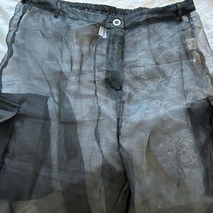 Sheer cargo pants